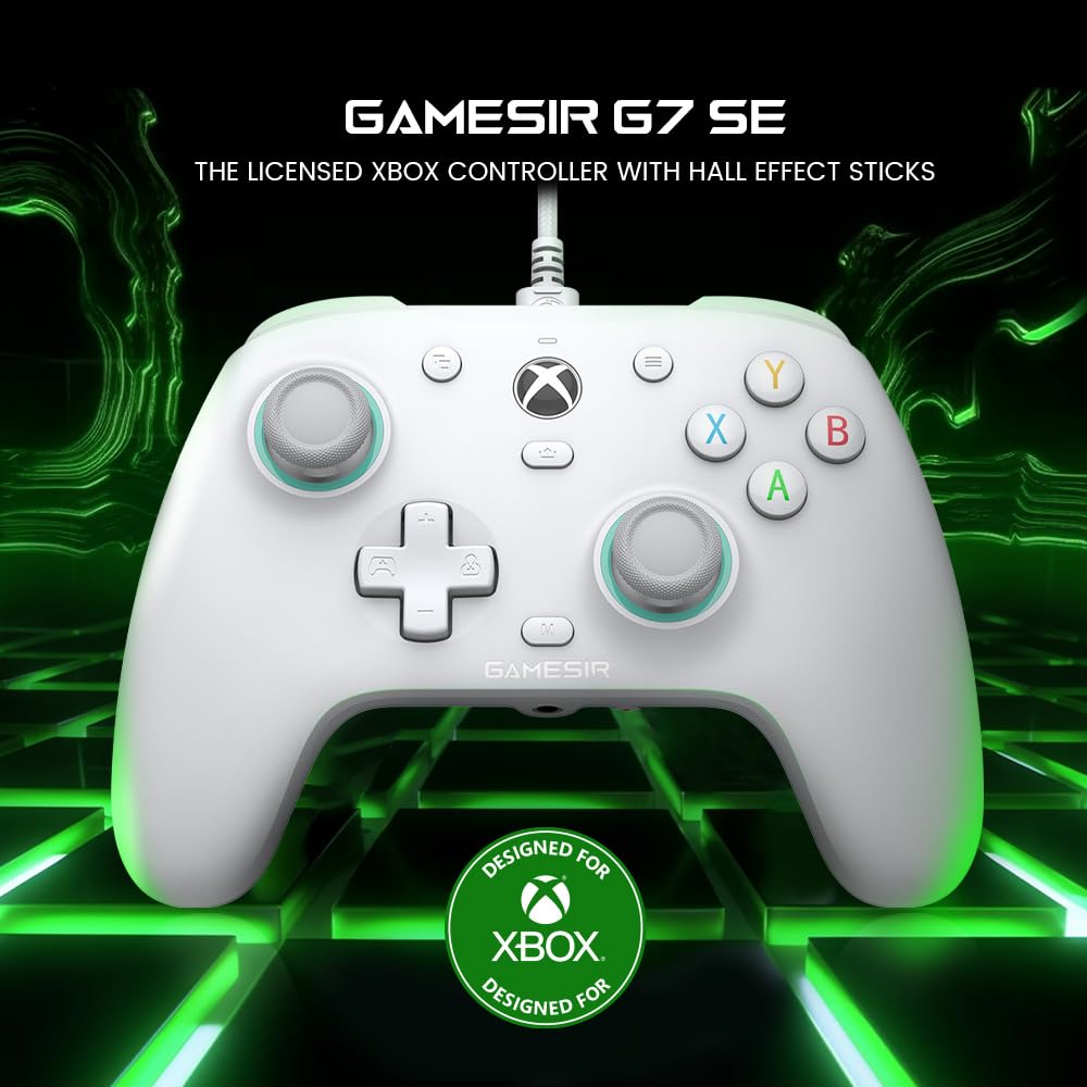 Mando con cable GameSir G7 SE para Xbox Series X|S, Xbox One y Windows 10/11.