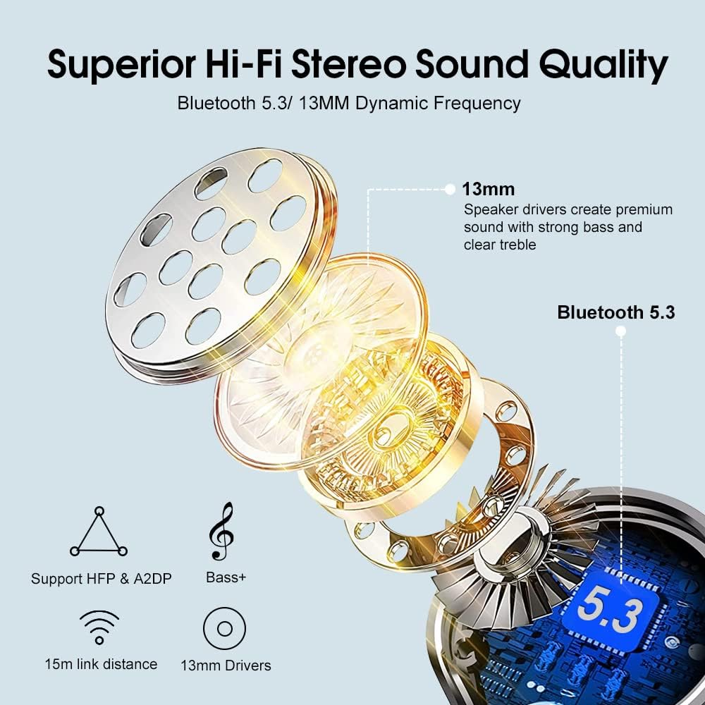 OYIB Auriculares Bluetooth 5.3 in-ear.