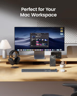 Teclado ProtoArc K100-A inalámbrico retroiluminado para Mac, Bluetooth