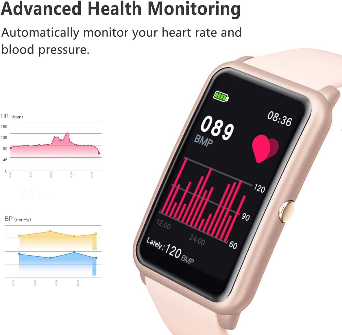 Reloj inteligente Fitness FITVII H86 monitor actividad (USADO)