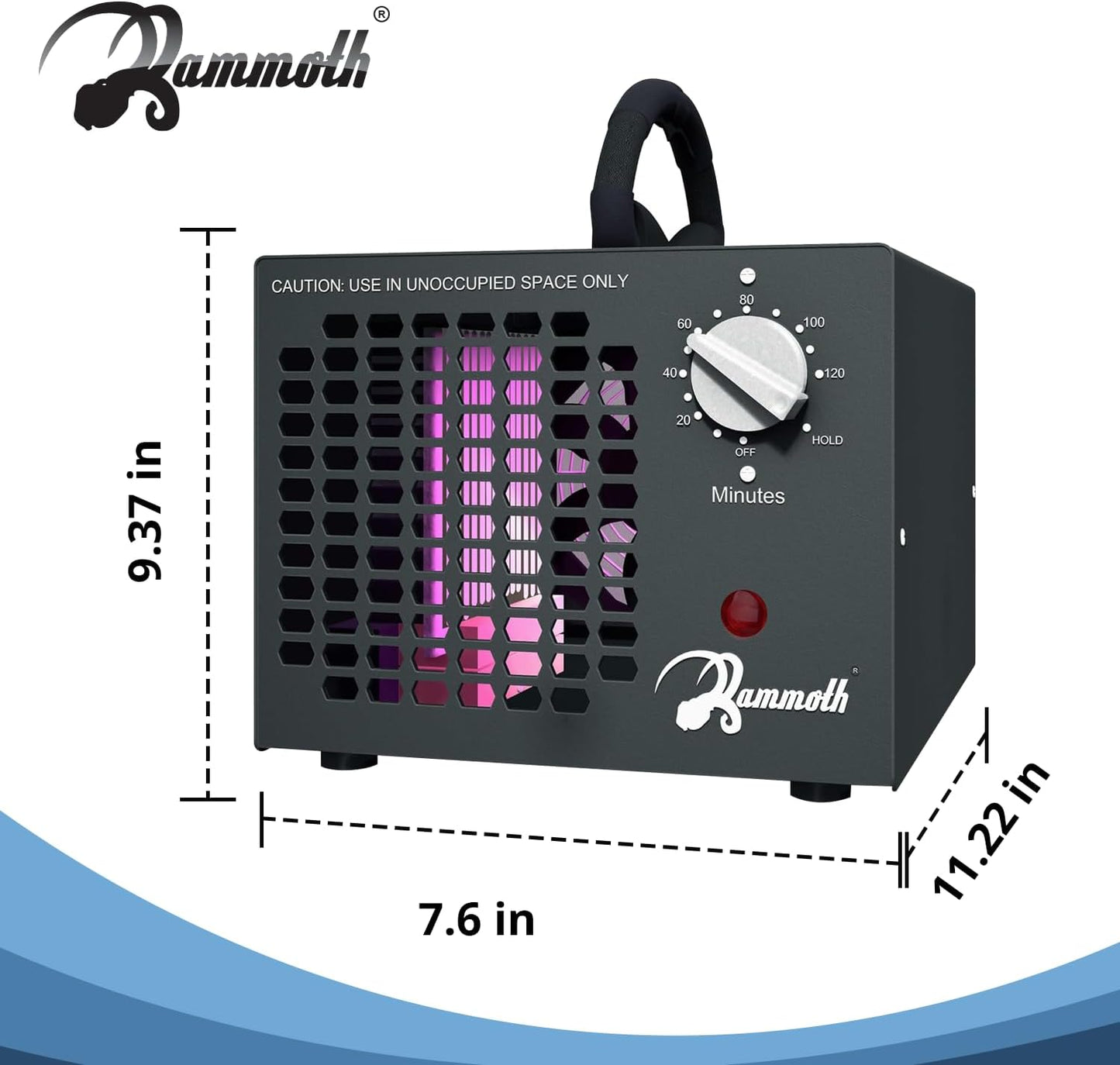 Generador de ozono de 10,000mg, eliminación olores, purificador.