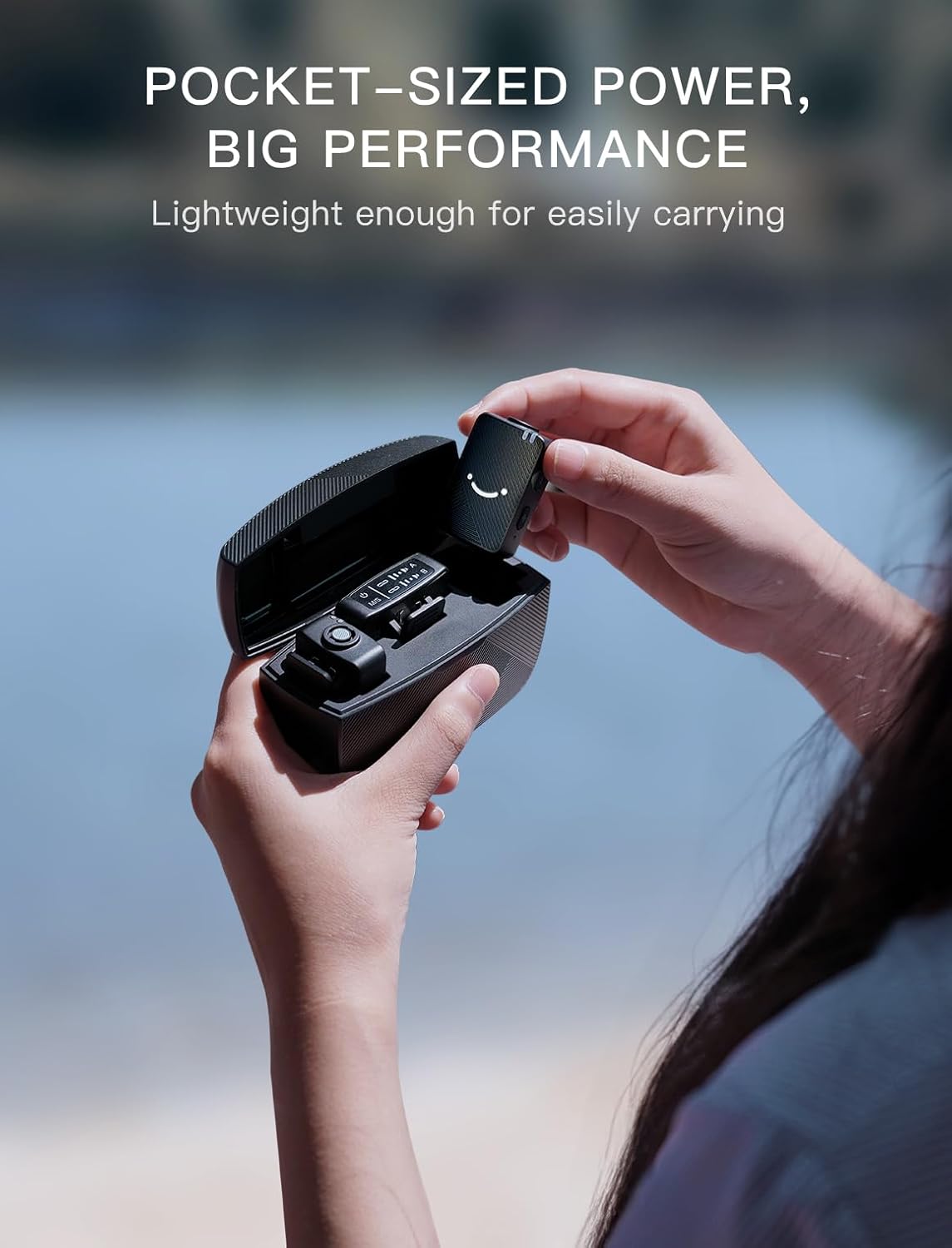 Micrófono inalámbrico de Solapa para iPhone, Android, camara.