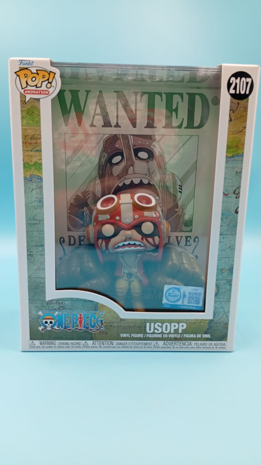 Funko Pop Usopp 2107 One Piece, Edición Especial, caja dura.