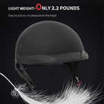 Medio casco, con visera solar, scooter, ATV, Cruiser, Motos, DOT.(USADO)