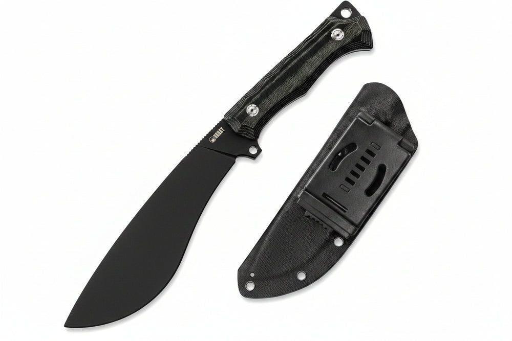 Cuchillo Kubey KU241 Machete, hoja fija mango G10, hoja estilo Kurki.