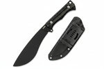 Cuchillo Kubey KU241 Machete, hoja fija mango G10, hoja estilo Kurki.