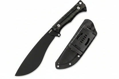 Cuchillo Kubey KU241 Machete, hoja fija mango G10, hoja estilo Kurki.