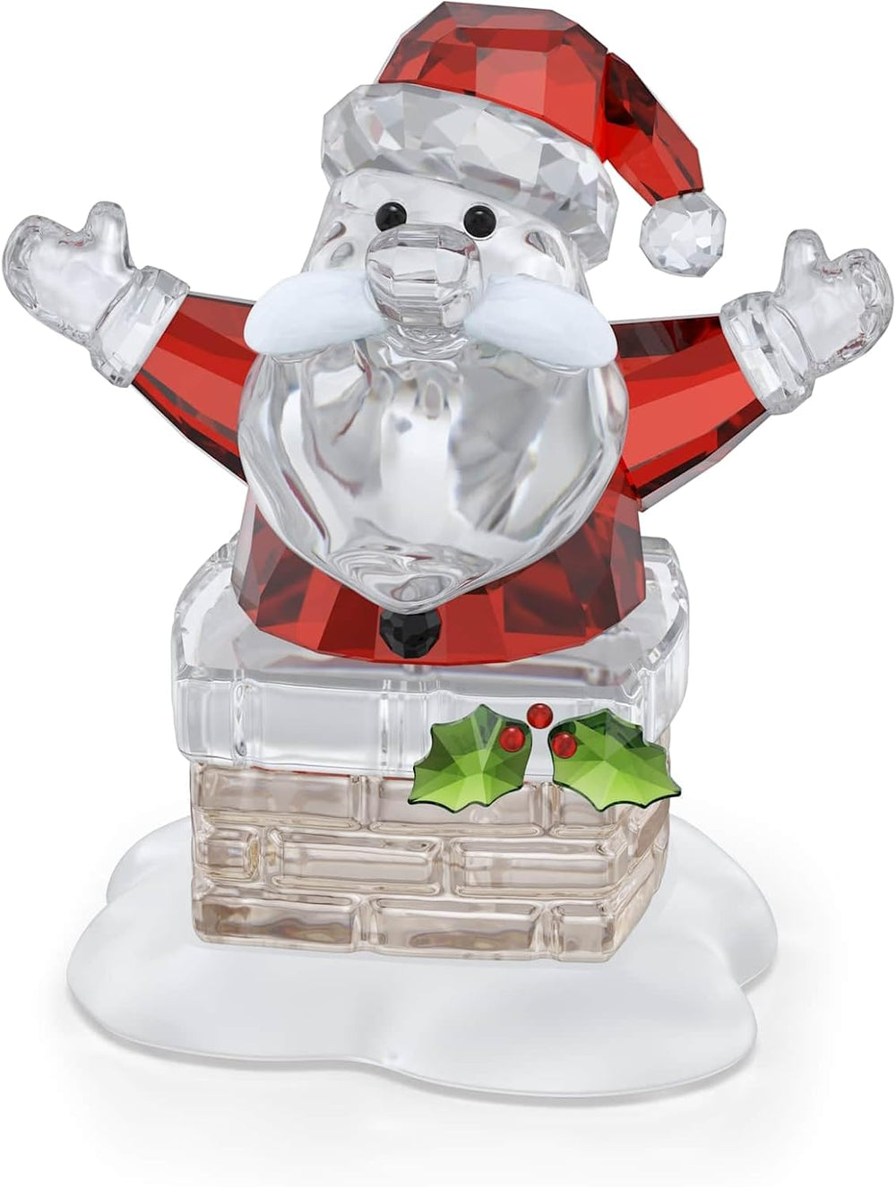 Figura de Swarovski, Santa Claus y Chimenea 5701507, Original.
