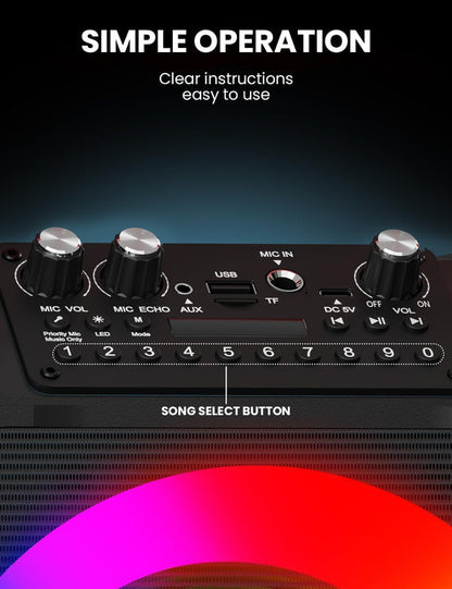 Máquina De Karaoke Con 1 Micrófono Inalámbrico K9-M
