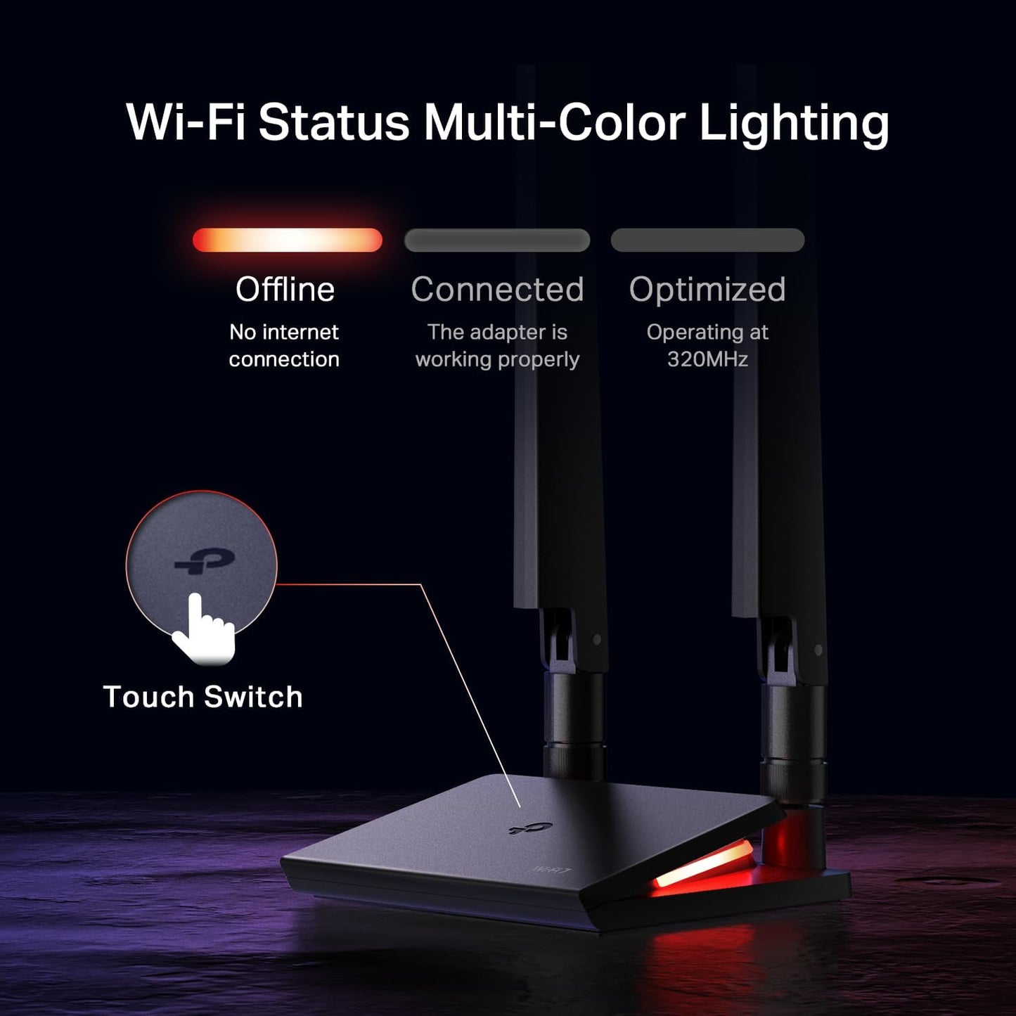 TP-Link, Tarjeta WiFi 7 BE9300 PCIe WiFi para PC, (USADA).