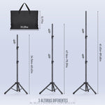 Soporte de fondo ajustable para fiestas y estudio de fotografía.