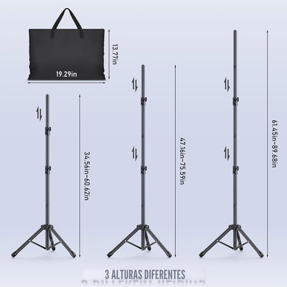 Soporte de fondo ajustable para fiestas y estudio de fotografía.