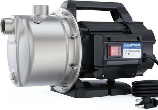 Aquastrong Bomba portátil de pozo poco profundo de 1.6HP.(USADO)