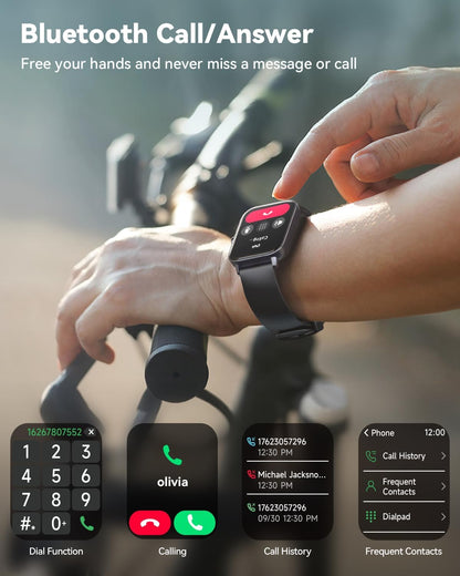 Reloj inteligente para hombres y mujeres,P68 impermeable.