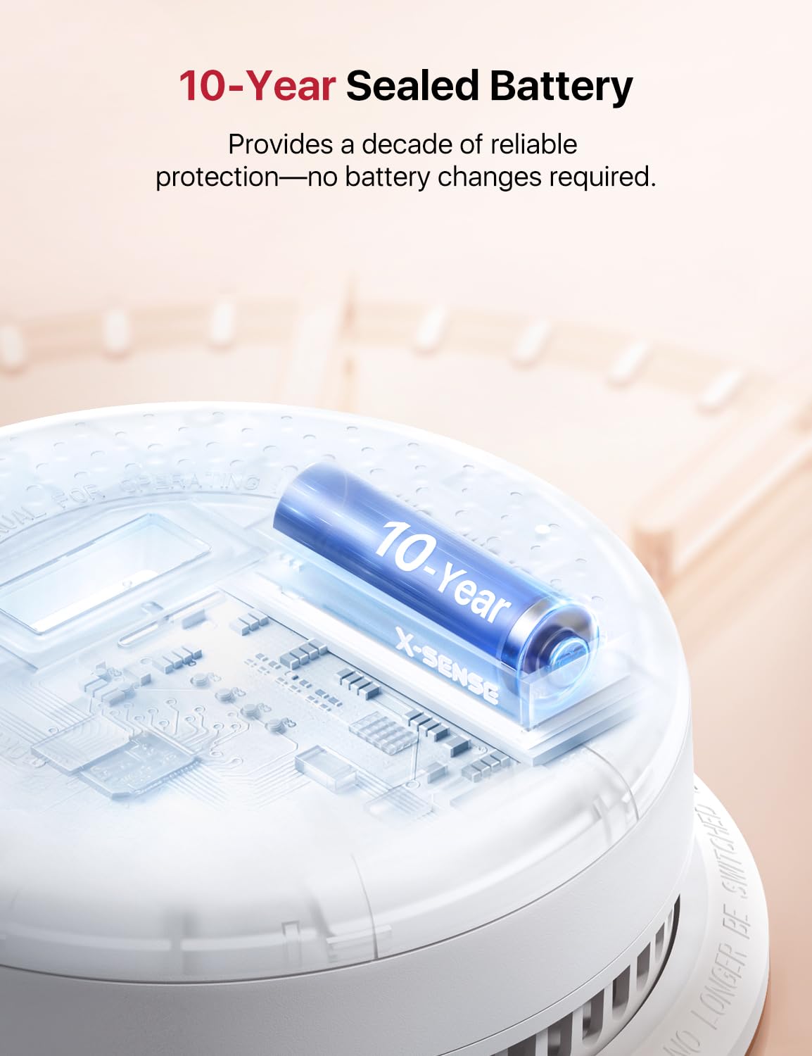 Detector de humo y monóxido de carbono, X-Sense, 3pcs.