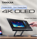 Monitor portátil Tanxjia HX156UT, 15.6", visualización táctil OLED 4K.