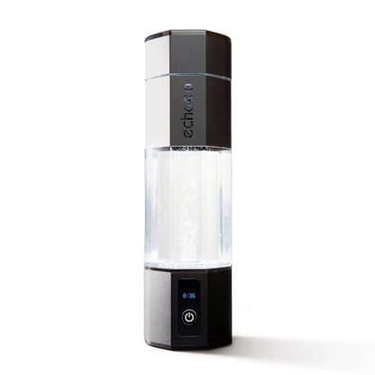 Botella de agua con infusión de hidrógeno, purificación SPE y PEM.