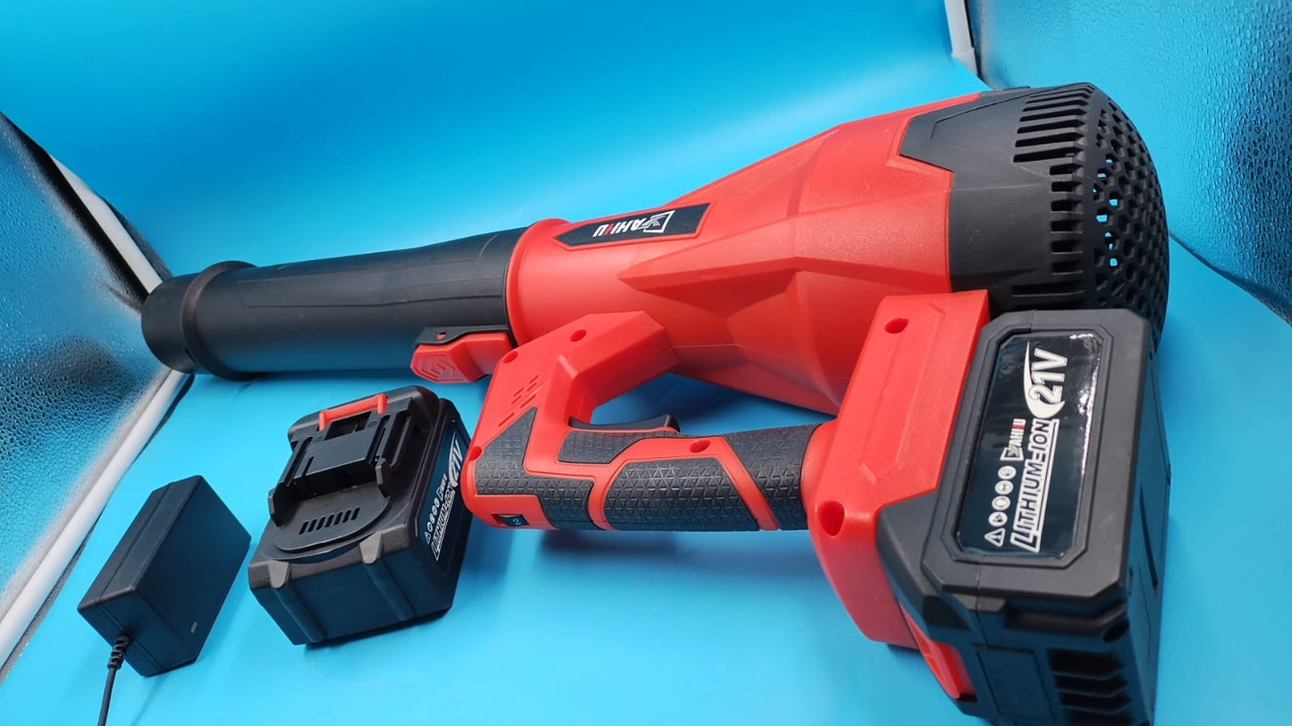 Soplador de hojas eléctrico inalámbrico YAHHU, 480 CFM/160 MPH.