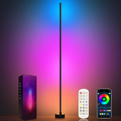 Lámpara de piso, Led Rgb Inteligente, Control Remoto, Miortior.