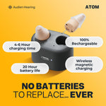 Amplificador auditivo recargable para ayudar a la audición. Audien ATOM
