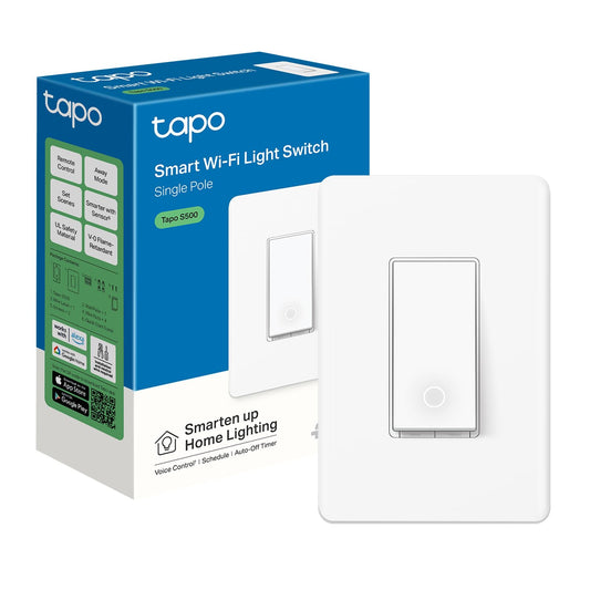 TP-Link Tapo Interruptor de luz inteligente, de un solo polo.