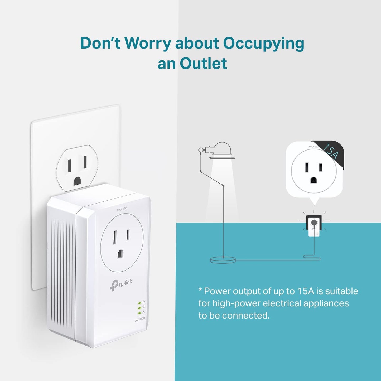 Extensor Wi-Fi TP-Link Powerline TL-WPA7617KIT.