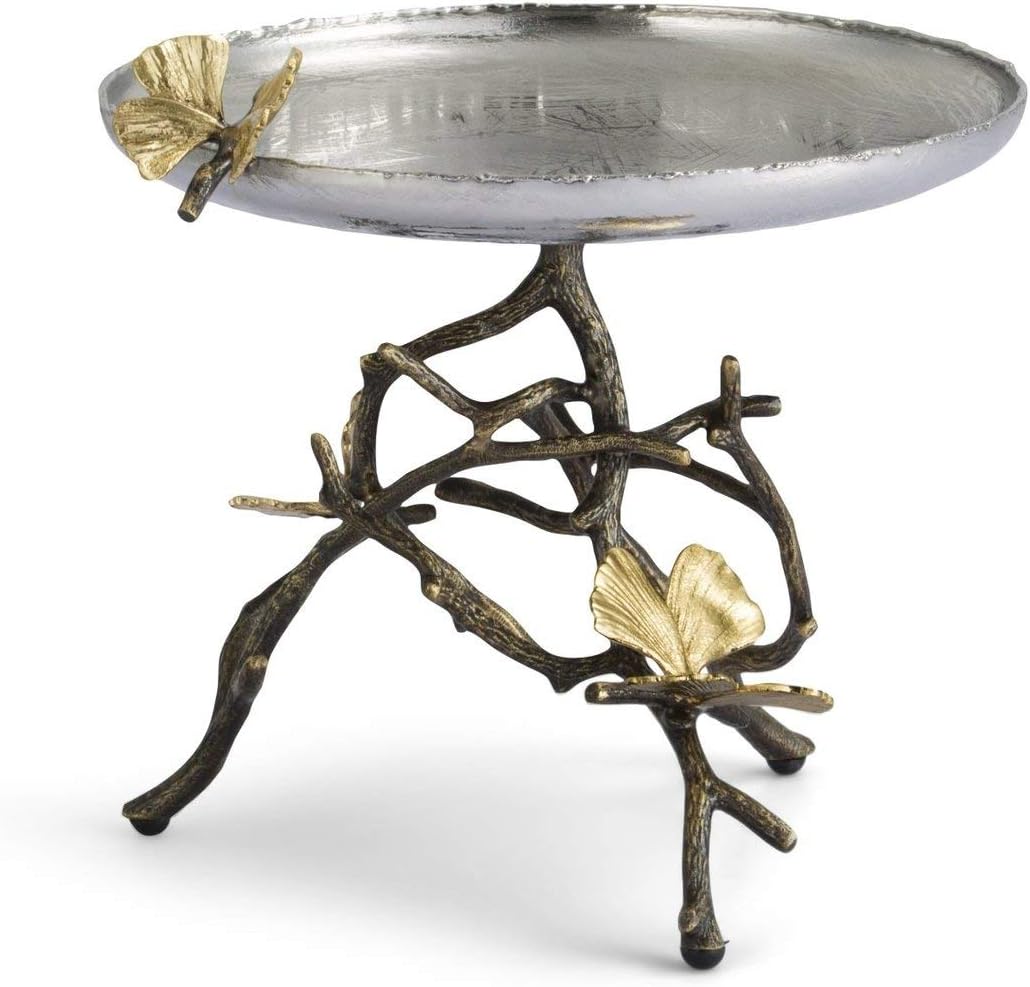 Plato de dulces de ginkgo con forma de mariposa, Michael Aram.