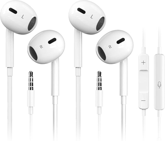 Antool Auriculares Con Cable, Llamadas Ultra Claras.(2 PACK)