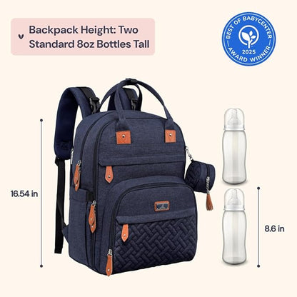 BabbleRoo - Mochila para pañales para bebé, multifuncional.