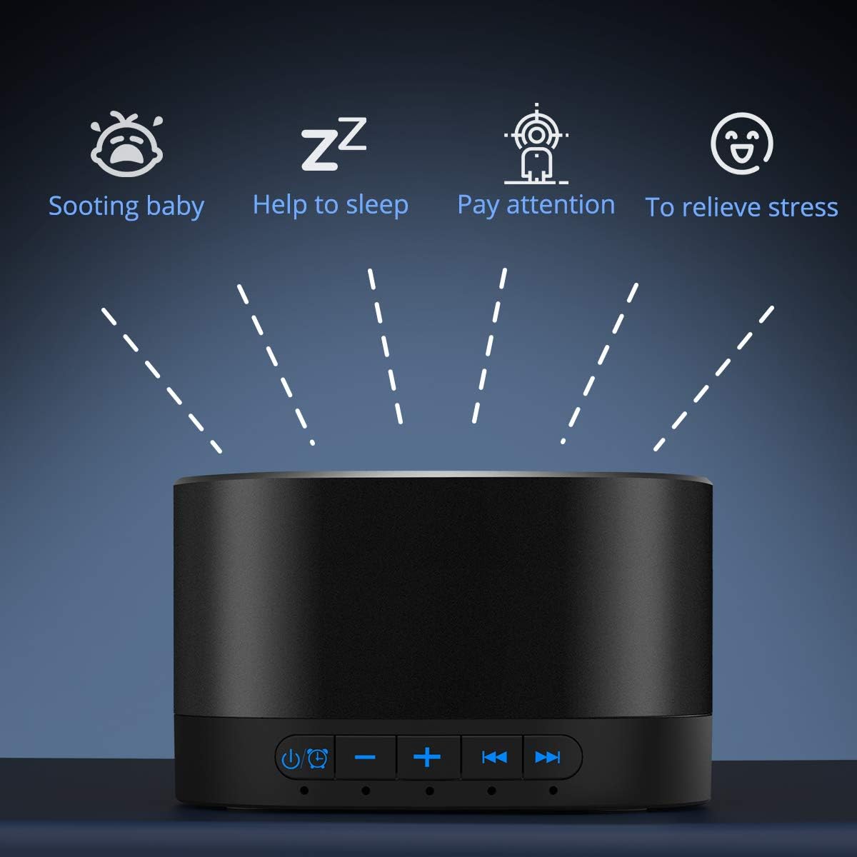 Máquina de ruido blanco Magicteam temporizador dormir