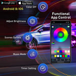 Tira de luces LED para coche, RGB, control, App y bluetooth.