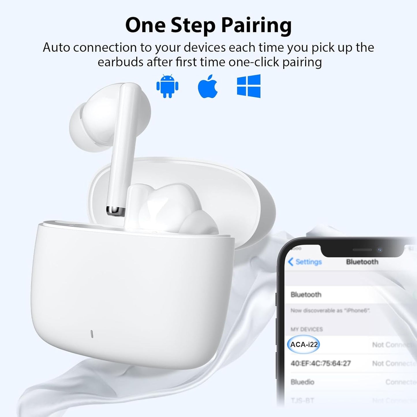 Auriculares inalámbricos Bluetooth 5.3 cancelación de ruido