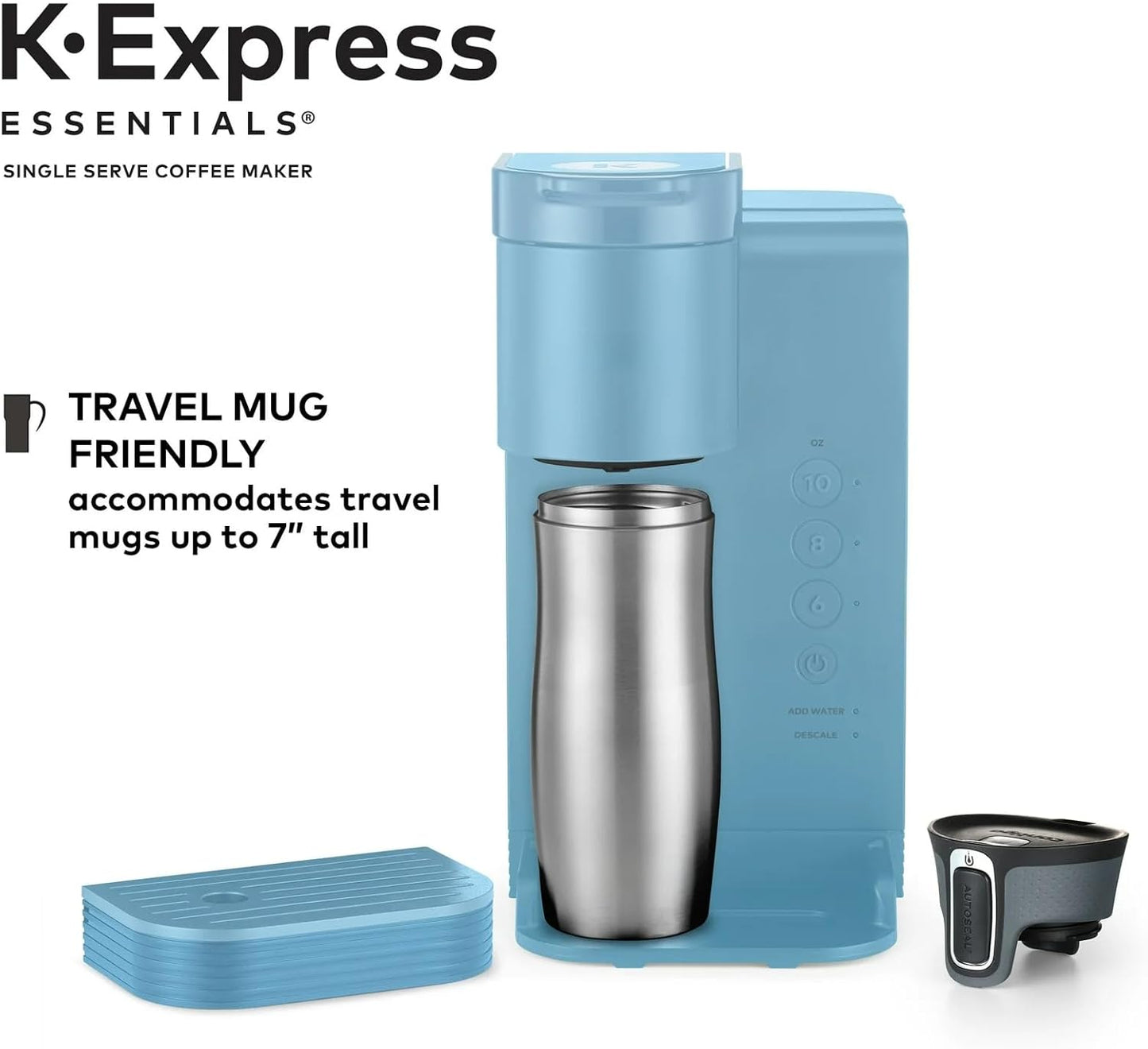 K-Express Essentials Cafetera de de cápsulas KCup una sola porción KEURIG