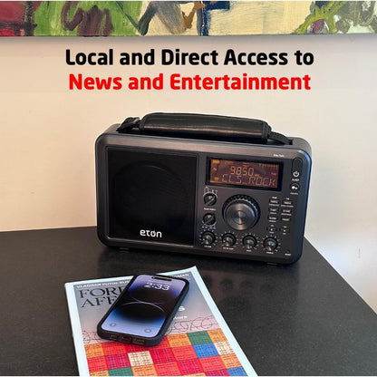 Radio Eton Elite, de Campo con Am/FM, Onda Corta, RDS, Bluetooth.