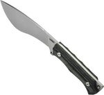 Cuchillo Kubey KU241 Machete, hoja fija mango G10, hoja estilo Kurki.