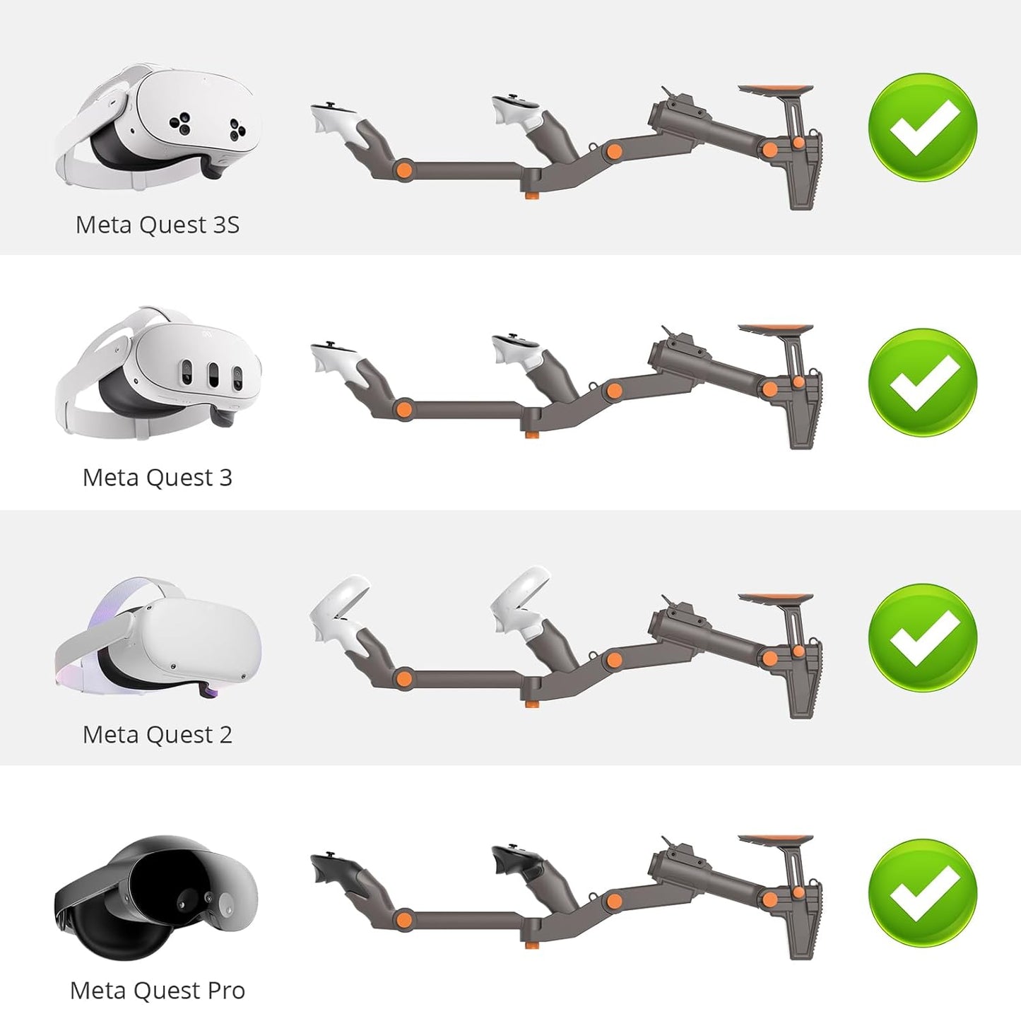 Accesorio de culata de pistola, Quest 2, Meta Quest 3, Pro y 3S.(USADO)
