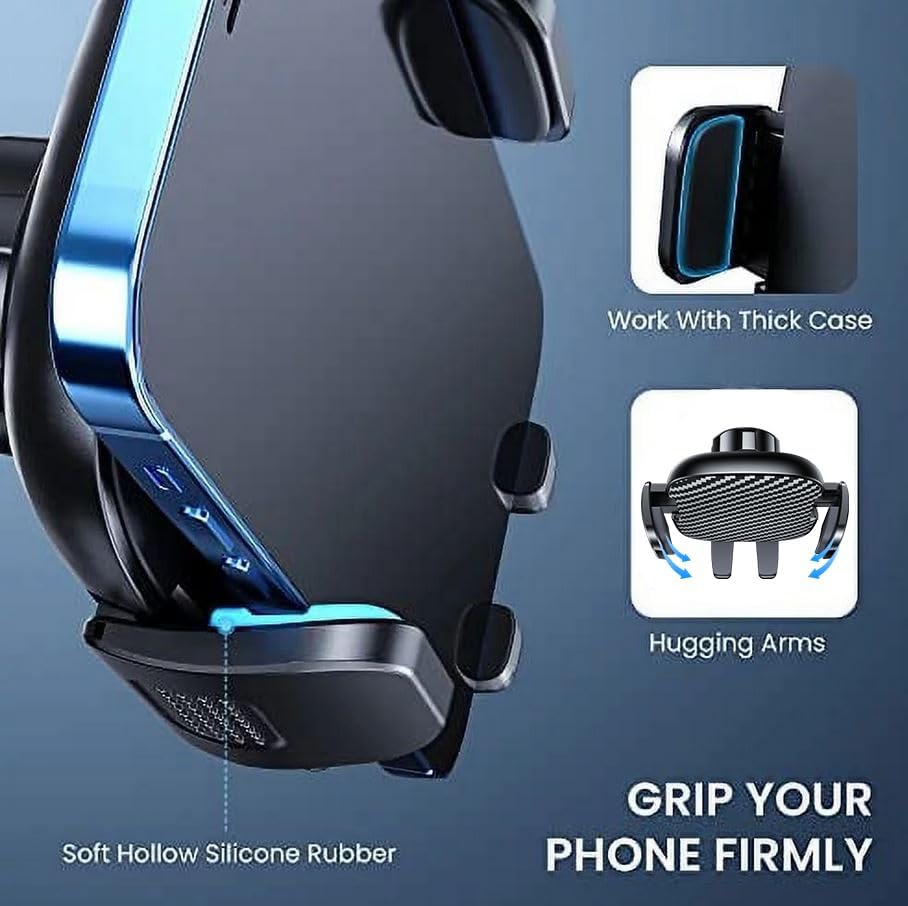 Soporte de coche, para teléfono BIPOPIBO, Brazo largo flexible, ventosas.
