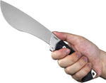 Cuchillo Kubey KU241 Machete, hoja fija mango G10, hoja estilo Kurki.