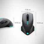 Mouse inalámbrico para Juegos, Alienware AW610M, 16000 dpi.