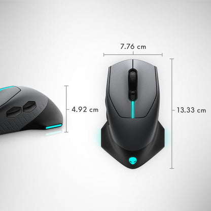 Mouse inalámbrico para Juegos, Alienware AW610M, 16000 dpi.