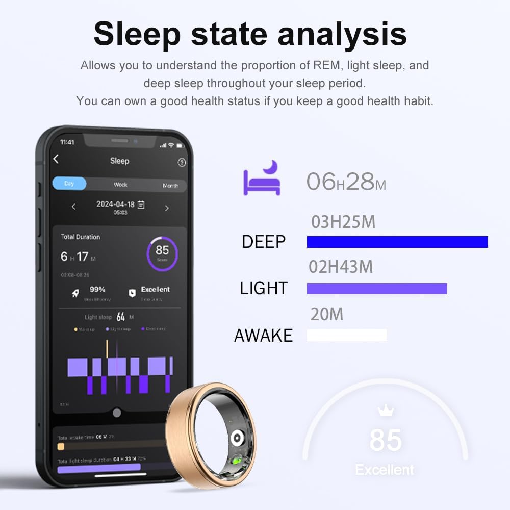 Anillo inteligente rastreador deportivo #9