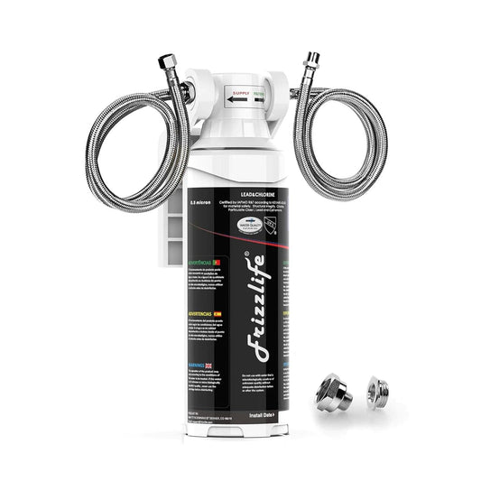 Sistema de filtro de agua, debajo del fregadero Frizzlife, 0,5 mic.