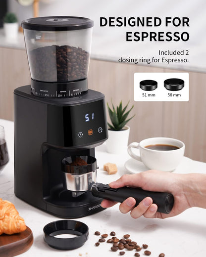 Molinillo Café SHARDOR Cónico 31 Niveles Temporizador