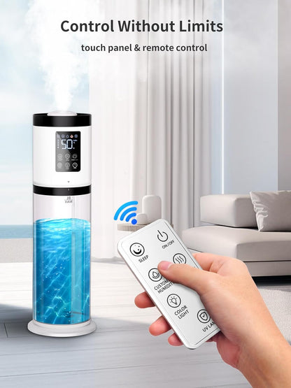 Humidificador de 8lts Nexva, cobertura de 500ft, difusor de aceite.