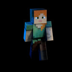 Mattel, Minecraft Diamond Figura de Acción Alex Coleccionable 5.5''.