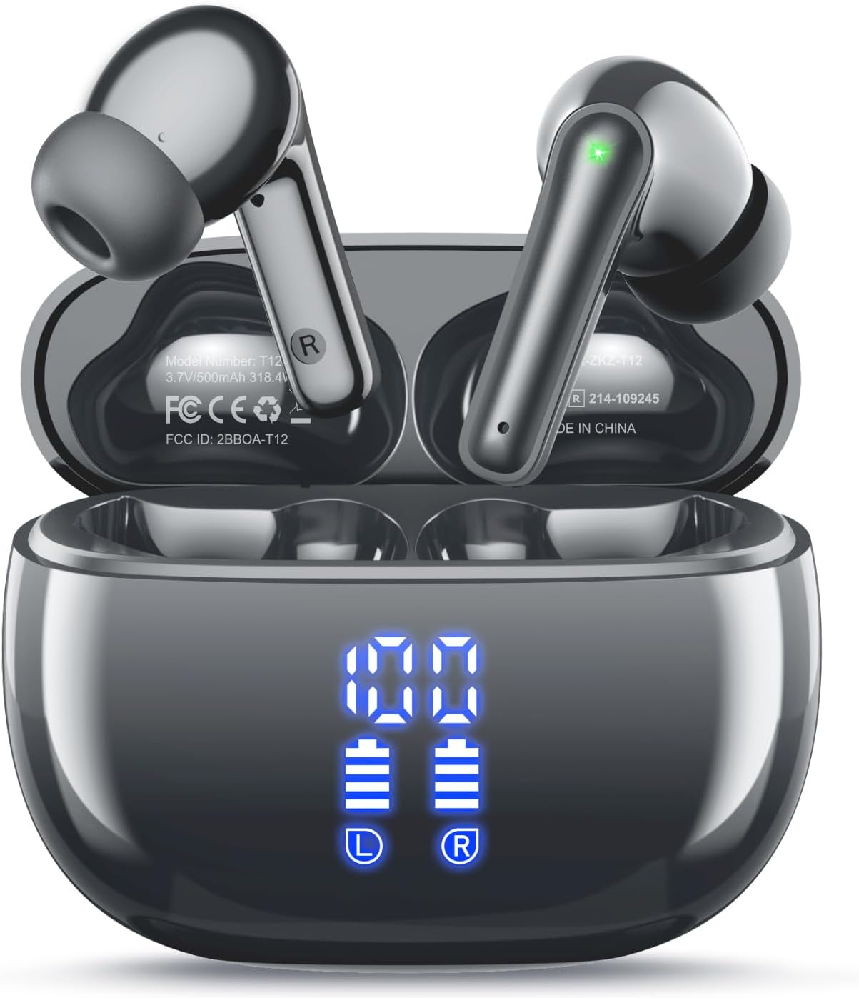 Auriculares Inalámbricos Bluetooth T12 HUIFU color negro