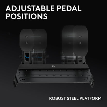 Logitech G RS Sim Racing Pedales (con freno de celda de carga de 75 kg) (USADO)
