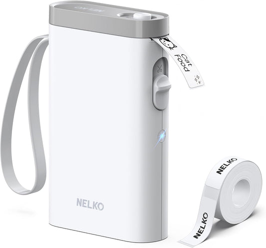 Nelko Máquina para Hacer Etiquetas con Cinta,IMPRESORA.