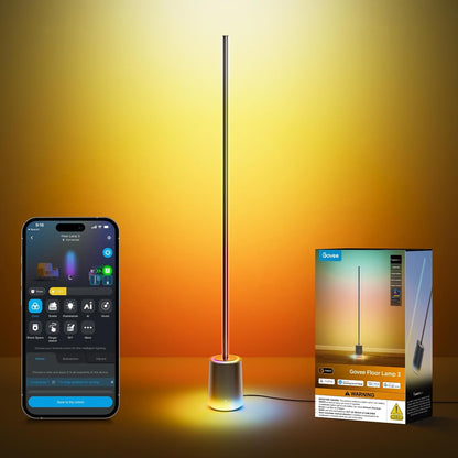 Lámpara de pie Govee 3, H16B0 con tecnología Luminblend Plus, Inteligente