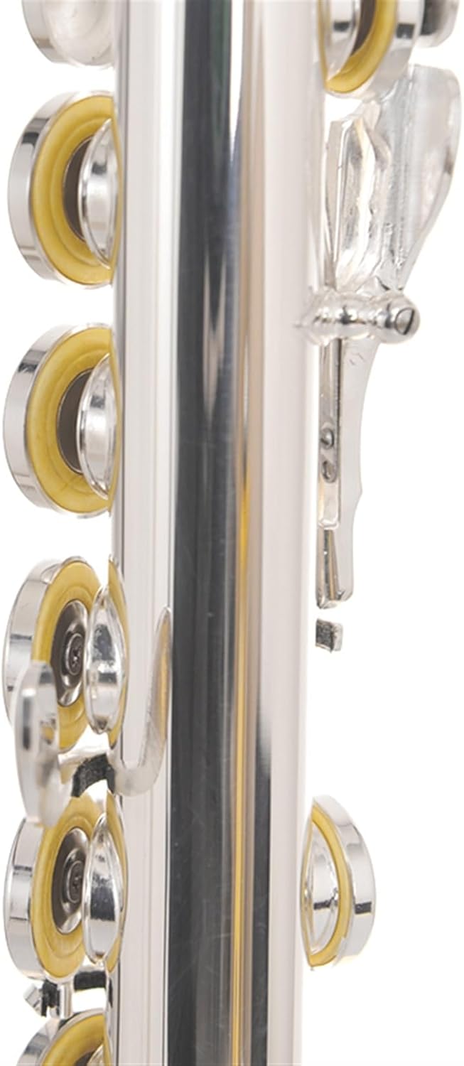 Flauta de Cobre Blanco Plateada con caja (USADO)